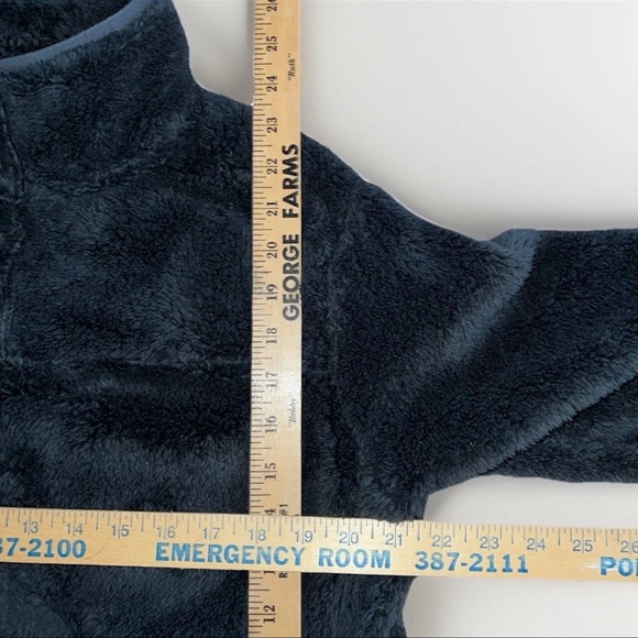 Eddie Bauer Fleece Soft Jacket Light Size Large Gray Fluffy Coat Mens Pullover - Picture 4 of 10